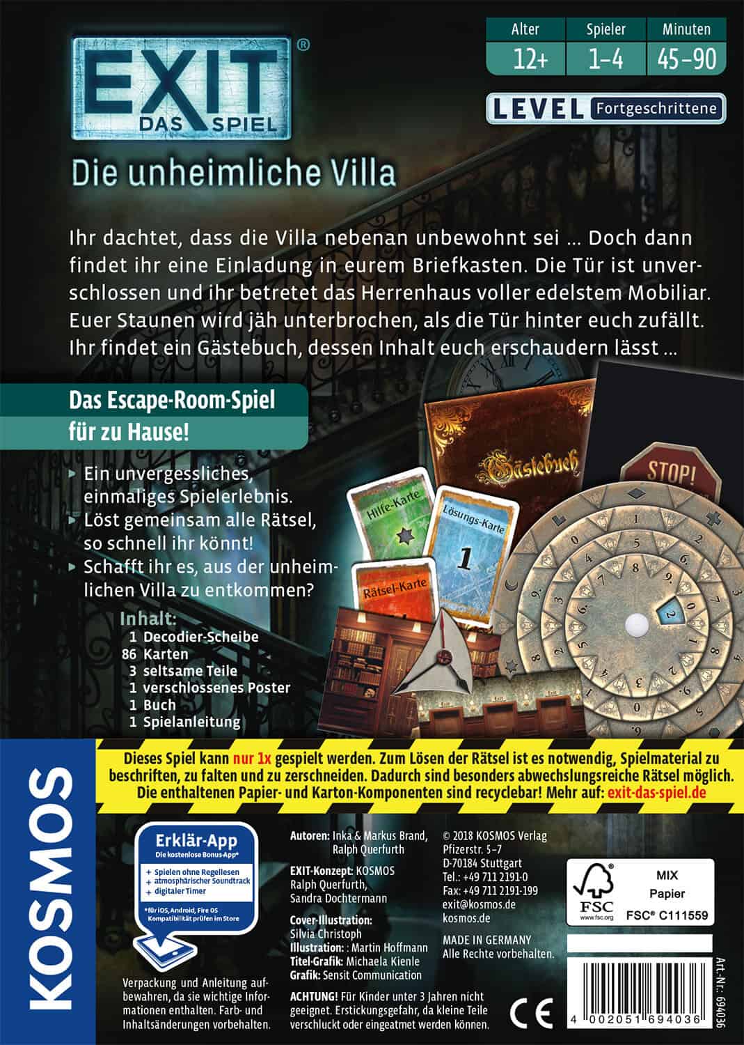 EXIT® - Das Spiel: Die unheimliche Villa – Bild 2