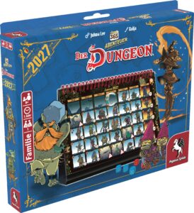 365 Abenteuer – Der Dungeon, Kalender Edition 2027 – Spielschachtel
