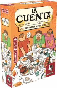 Familien beim Rechenspiel La Cuenta mit Rechnungen und Spielmaterialien.